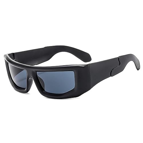 willochra Wrap Around Sunglasses for Women Men Fashion Y2k Oversized Futuristic Oval Glasses Trendy Shades