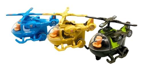 Jack Royal Inertia Friction Army Helicopter Unbreakable Toy with Moving Pilot Push and Go Aircraft Toys for Kids (3 PC Set) (B0D3HZRJN8) Amazon Price History, Amazon Price Tracker