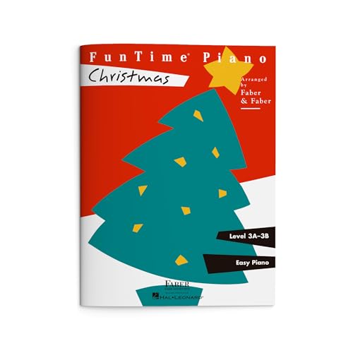 FunTime Piano: Christmas - Level 3A 3B | Holiday Piano Songbook for Kids and Teens | Christmas Sheet Music for Early Intermediate Players | Faber Piano Book with Popular and Traditional Carols