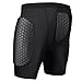 Diamemon Mens Football Girdle Padded Compression Shorts with Protective Cup - Integrated Thigh/Hip Padding & Adjustable Waist - for Softball, Baseball & Hockey