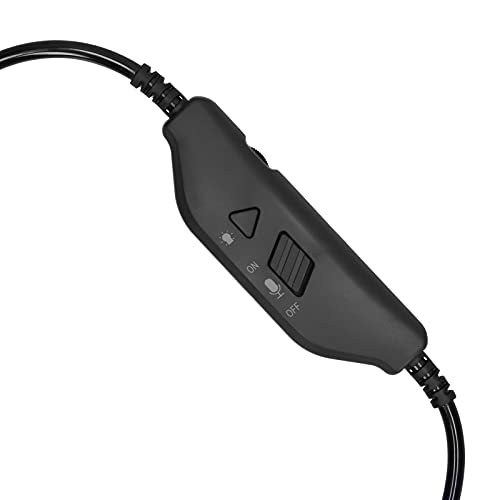 Gaming-headset, surround-stereogeluid RGB-hoofdtelefoon Plug-and-play PC-gamingheadset voor beter gamen voor het luisteren naar muziek(zwart) - Afbeelding 4