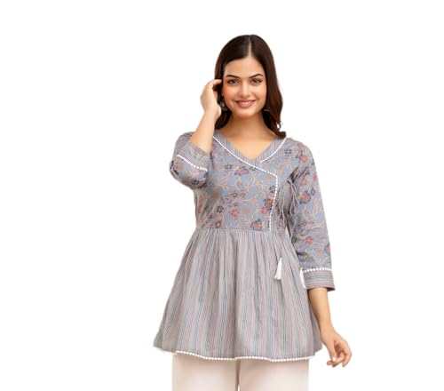 Image of DMP FASHION Woman's Classic Floral Printed Trendy Top