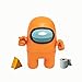 Bizak- Among Us Figura de Acción Pack de 1 en Caja Naranja (64116010), Multicolor