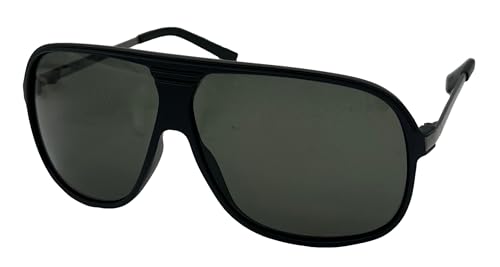 Timberland Matte Black Mens Plastic Square Aviator Sunglass Smoke Lens TB7291 2N