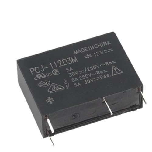Relais PCJ-105 112 124D3M normalement ouvert 5A 4 broches pour circuit imprimé