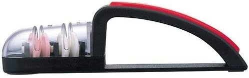 MinoSharp Ceramic Wheel Water Sharpener Plus, Black/Red