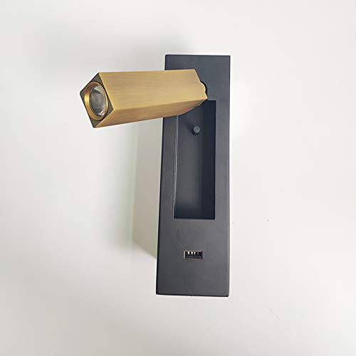 Foco LED empotrable con puerto USB e interruptor para una iluminación de pared funcional 2