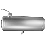 2 Gallon Minibike Gas Tank Fuel Tank Aluminum Cylinder 6 x 18' Center Fill minibike gas fuel tank For Golf Cart ,Motorcycle ,Dune Buggy ,mini bike ,go kart-Silver