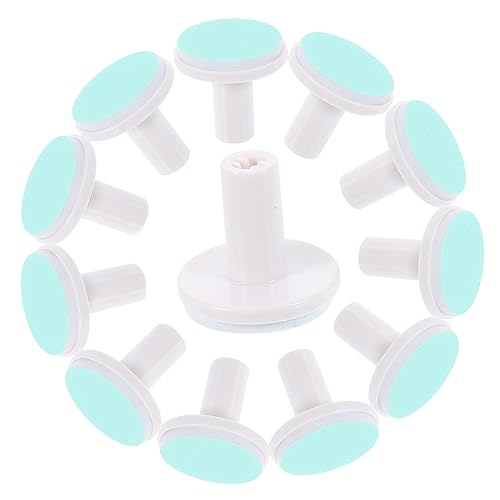Mikinona 12pcs Baby Nail Grinding Heads Electric Nail Trimmer Replacement Pads Nail File Pads for Baby Nail Trimmer Refil Pieces