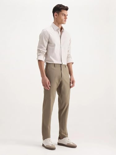 Image of Rare Rabbit Regular fit Plain Trouser