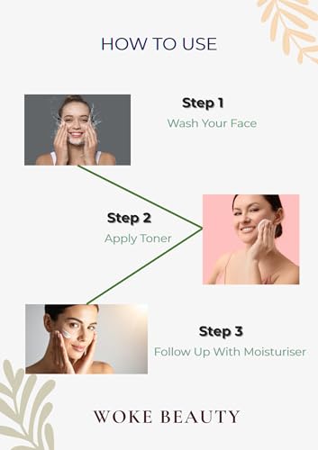 Image of Woke Face Mist & Toner | For Clear, Korean Glass, Glowing & Hydrated Skin | Alcohol-Free | Balances pH, Minimizes Pores, Preps Skin for Glow | Women & Men | 100 ml