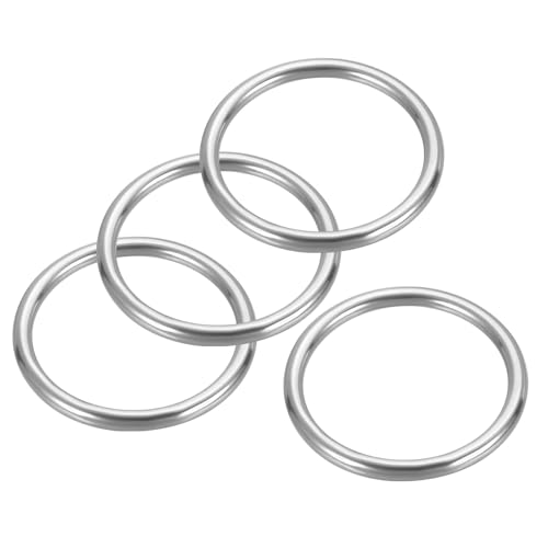 Anneau O polyvalent en métal de 2.8 pouces pour bricolage loisirs créatifs et sellerie marine