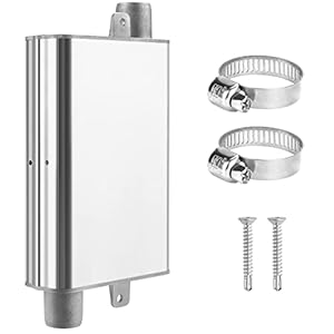 24mm Schalldämpfer, Standheizung Zubehör, Schalldämpfer für Notstromaggregat, Standheizung, Dieselheizung, für Eberspacher/Webasto(Silber)