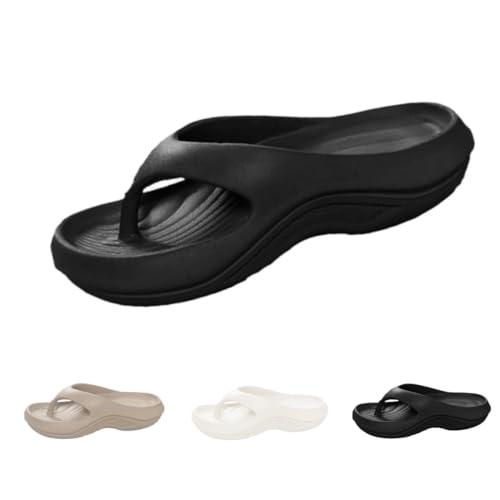 Flip Flops with Arch Support for Women,Pillow Slippers,Pillow Recovery Flip Flops for Women,Plantar Fasciitis Orthopedic Sandals,Pillow Soft Summer Beach Shoes Non-Slip Comfort Lightweight