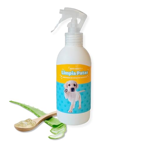 Mini Limpiador De Patas Y Almohadillas Para Perros Con Aloe Vera, 250 Ml - Limpia Patas Perro Y Gato - Higienizador Patas Mascotas No Irritante - Protector De Almohadillas - Spray Antibacteriano