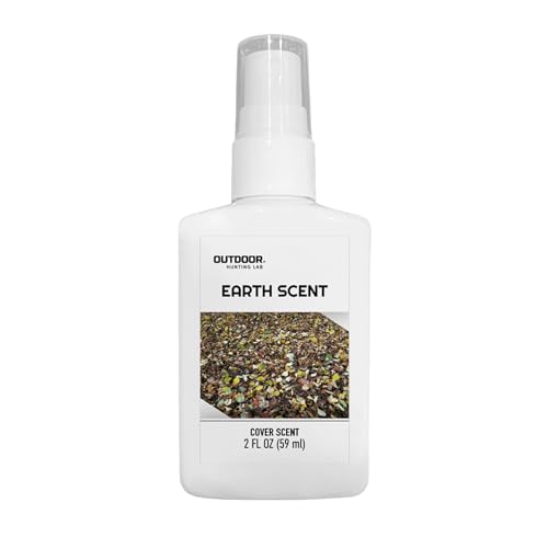 Outdoor Hunting Lab Earth Cover Scent for Deer Hunting (2 oz) – Portable Deer Attractant - Deer Scents and Attractants Spray – Scent Blocker for Stands, Hunting Gear & More - Deer Hunting Accessories