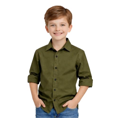 YYQ Cotton Blend Shirt for Boys | Spread Collar, Long Sleeve Soft Fabric | Casual Wear - Review, Price and Buying Guide