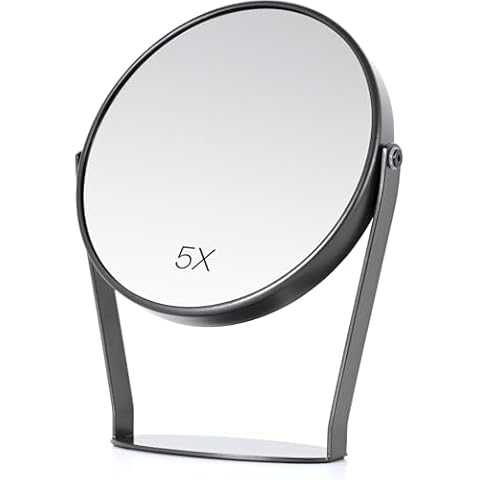 NEZZOE 1X/5X Double Sided Makeup Mirror Cover