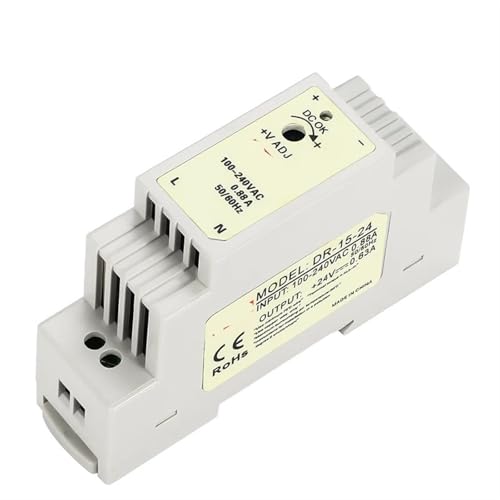Alimentation commutation DR-15 24V 0.63A transformateur AC DC monophasé