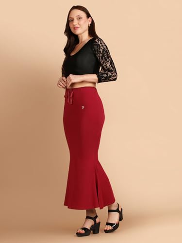 Image of TWIN BIRDS Women Cotton Elastane Saree Shaper | Shapewear Petticoat Support