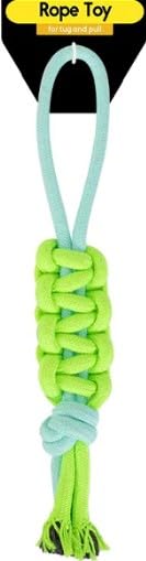 Dog Braided Rope Set of 2 Rope Toys, In 3 Colourful Colours, Braided Chew and Tug Ropes, Dental Health, Durable Braided Ropes - Image 3