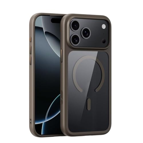 Coque iPhone 17 laiton haut de gamme antichoc compatible recharge magnétique