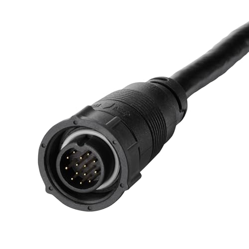 Image of Humminbird 710288-1 XTM 14 HW T SOLIX Dual Spectrum Chirp with Temperature Trolling Motor Mounted Transducer,Black