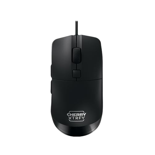 CHERRY XTRFY M50, Souris de Gaming Filaire Légère, Design Ergonomique pour un Confort et un Contrôle Idéal, 5 Profils Intégrés, Port USB-A, Noir
