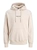 JACK & JONES Herren Hoodie Kapuzenpullover JORVESTERBRO - Relaxed Fit S-XXL, Größe:L, Farbe:Moonbeam 12241687 #1