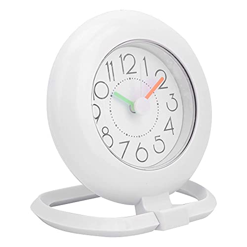 Badezimmeruhr, Duschuhr Badezimmer Uhr Klein Wasserdicht Dusche Timer Wecker Digitaluhr Badezimmer Küche Wanduhr (weiß)