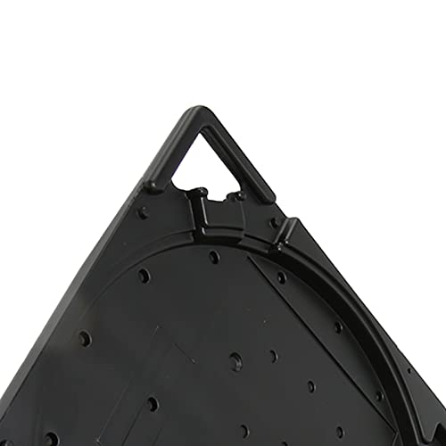 10 Zoll Aufbewahrungsbox für Leere Tonbandspulen, Kunststoffgehäuse für Kassetten, Kratzfeste, Vollständige Schutz Tonbandbox mit Offener Spule und Etikettenpapier mit Tragegriff (Schwarz)