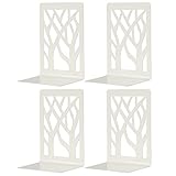 Pitmoly Book Ends, Bookends,Book Holder, Bookend for Shelves, Non-Skid Book Ends, Heavy Duty Metal B