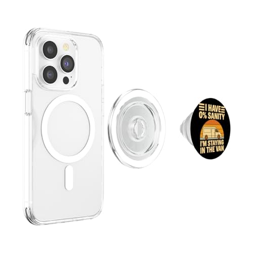 I'm Staying in Tha Van Vintage Phasmophobia Man's Women's PopSockets PopGrip pour MagSafe – vue 3