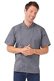 Chef Works Men's Springfield Chef Coat, Ink Blue, Large