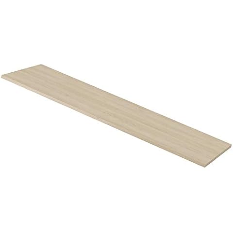 VBChome Waschtischplatte 139,2 cm x 45 cm x 1,8 cm - Moduo Kollektion wählbar Waschtischkonsole für Aufsatzwaschbecken fürs Bad Unterschrank Counterboard Tischplatte/Farbe: Sand Eiche Cover