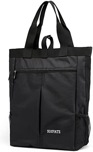 Men's Tote Bag Laptop A4 Shoulder Bag Waterproof Lightweight Top Handle Bag for Business Travel Gym School Work