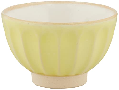 逸品社 茶碗 径11.5×7.2cm イエロー 花 ガーベラ