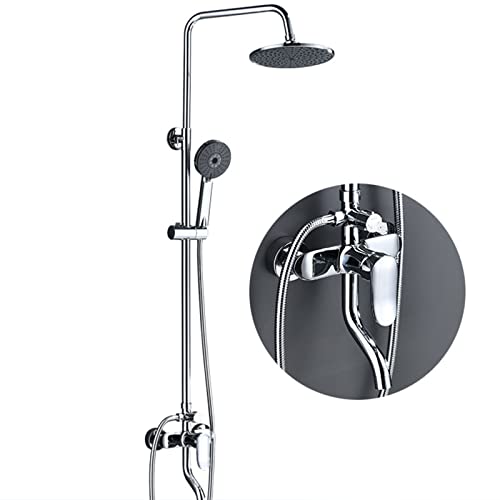 Ensemble de douche à effet pluie mitigeur monocommande robinet mural