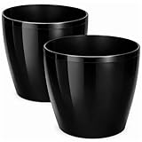 pot de fleur noir design exterieur ✅LARGE SÉLECTION - Nos pots décoratifs ont un diamètre de 30,5 cm ; 13,5 ; 14,5 ; 18 ; 21 ; 25 ; 30 et 36 cm et sont disponibles en 7 combinaisons de couleurs - beige, crème, gris, vert, noir, blanc et rouge, vous êtes donc sûr de trouver celle qui convient à votre intérieur et à vos goûts.