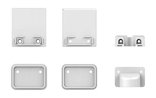 Callowesse © Omnidirektionales Einziehbares Treppenschutzgitter - Befestigungssatz - Enthält Wandhalterungen und Fußleisten Abstandhalter Cover