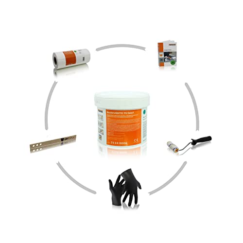 BAUDER LIQUITEC PU Detail Profi Set Schiefergrau