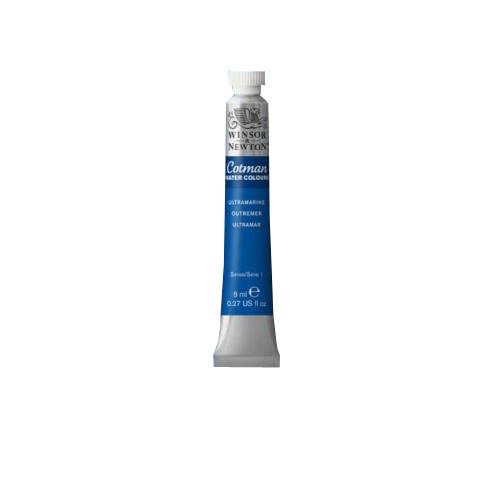 Winsor & Newton cuna 0303660 Cotman acuarelas en tubo, 8 ml, S1, Azul ultramar