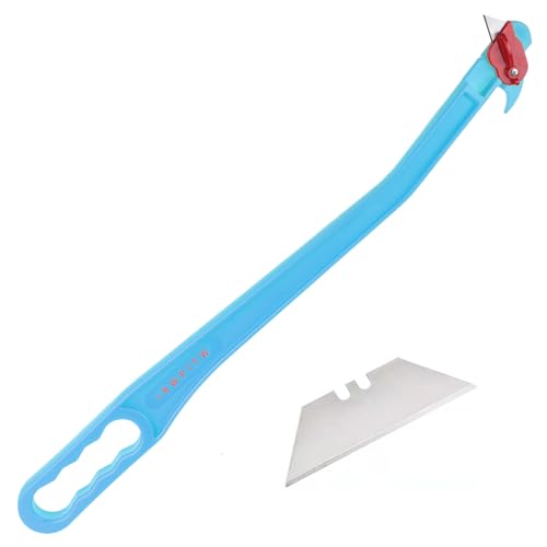 IRWPITW Hay Knife 29 Hayknife & Bale Twine Cutter Round Bale Hay Net Wrap Cutter with Hay Hook Ideal for Frozen Hay Bales Livestock Farm Tool for Feed & Fertilizer Bags Blue
