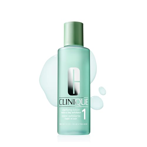 Clinique Clarifying Lotion 1 | Gentle Exfoliator For Very Dry Skin Types| Face Toner With Witch Hazel + Salicylic Acid | Step 2 in 3-Step Skin Care Routine, 13.5 Fl Oz