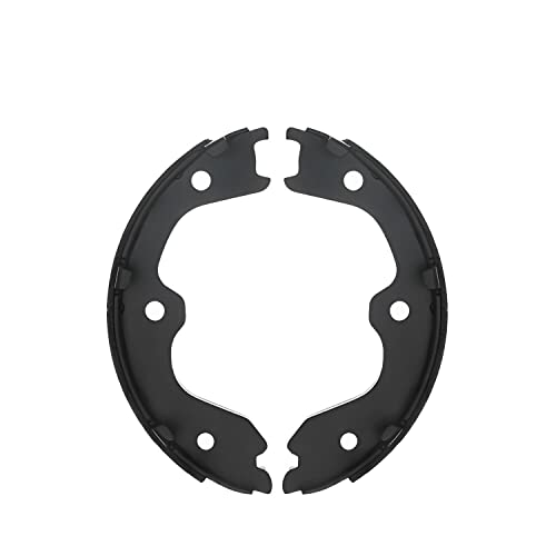 Image of Detroit Axle - Rear Parking Brake Shoes for Nissan Altima Maxima 350Z 370Z | Quest Infiniti G25 G35 G37 FX35 FX45 M35 M45 EX35 EX37 Q40 Q45 Q60 QX50, Semi-metallic Brake Shoes Replacement