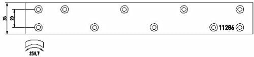 TMD Friction Services 1128601 Brake Lining Kit, drum brake