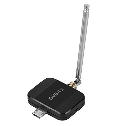 Digitaler Fernsehempfänger, DVB-T2 Drahtloser digitaler Fernsehempfänger Tragbarer HD-TV-Stick Micro USB Kompatibel für