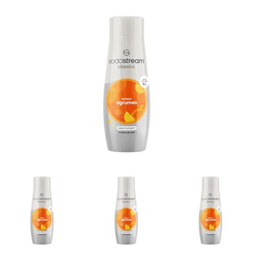 SodaStream Concentré Agrumes Sans Sucres pour Machine à Eau Pétillante et Soda| Préparez jusqu'à 9 Litres de Soda aux Agrumes en Quelques Secondes, 440ml...