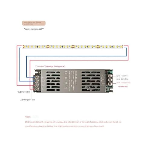 Fuente de alimentación 12V silenciosa contra parpadeos LED 6