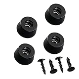 Funayama Rubber Isolation Feet 4-Pack with Screws, Vibration Damping Pads for Guitar Amplifier Subwoofer Turntable Studio Monitor AV Receiver, Compatible for Marshall Fender JBL Yamaha Speakers